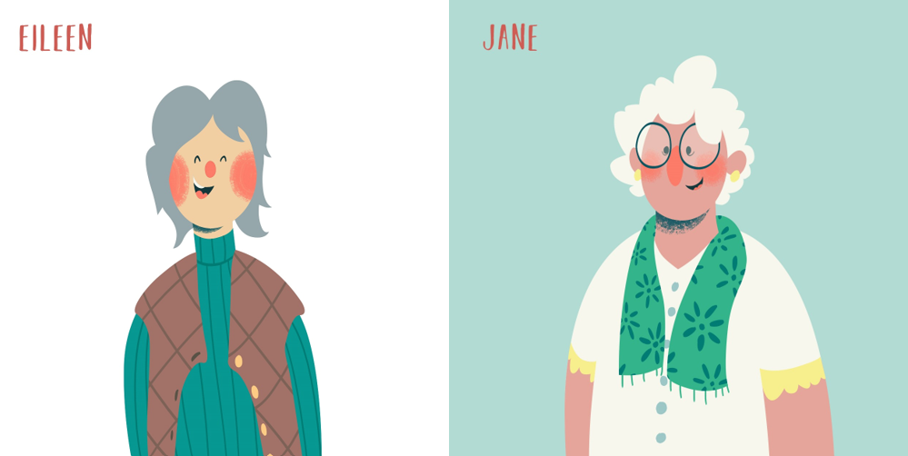 Illustration of Eileen and Jane