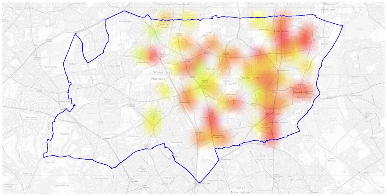 Police violence data heat map